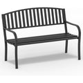 50" Weatherproof Cast Iron Outdoor Bench