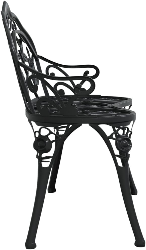 Floral Cast Iron Garden Bench