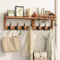 29‑Inch Wall Mount Coat Rack with Shelf 11 Hooks