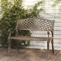 Bronze Cast Iron Garden Bench 40.2"