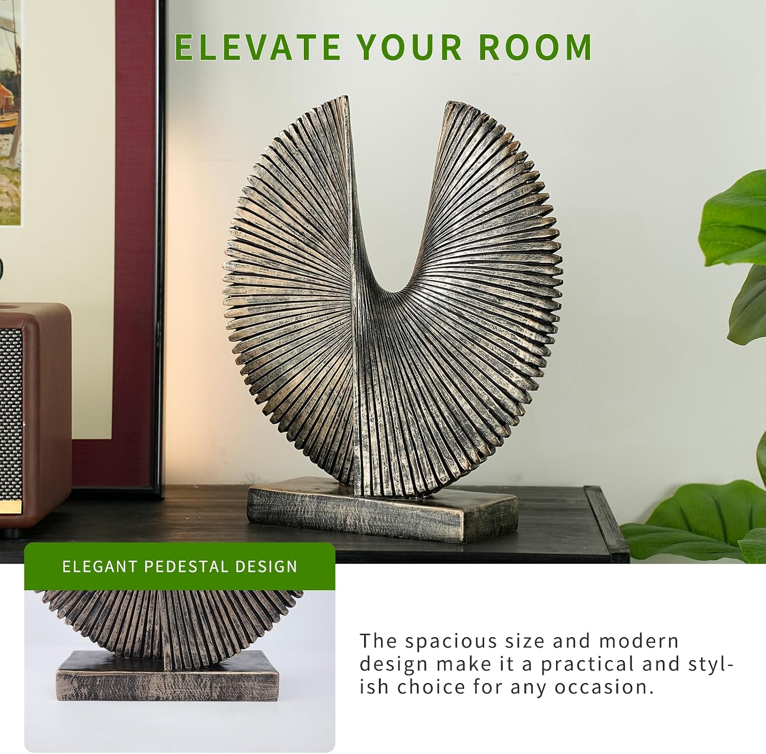 Modern Abstract Round Decor Sculpture