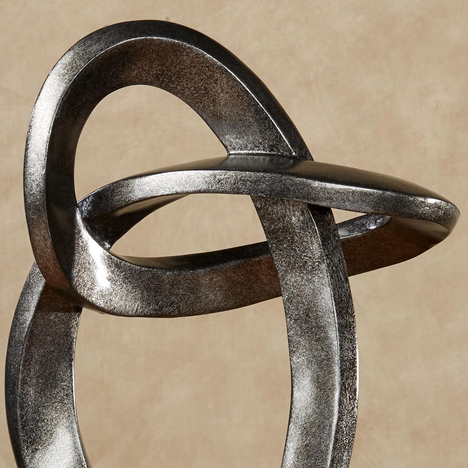 Silver Black Abstract Sculpture