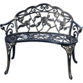 Seat Copper Cast Aluminum Garden Bench